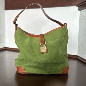 Dooney &Bourke suede and leather shoulder bag